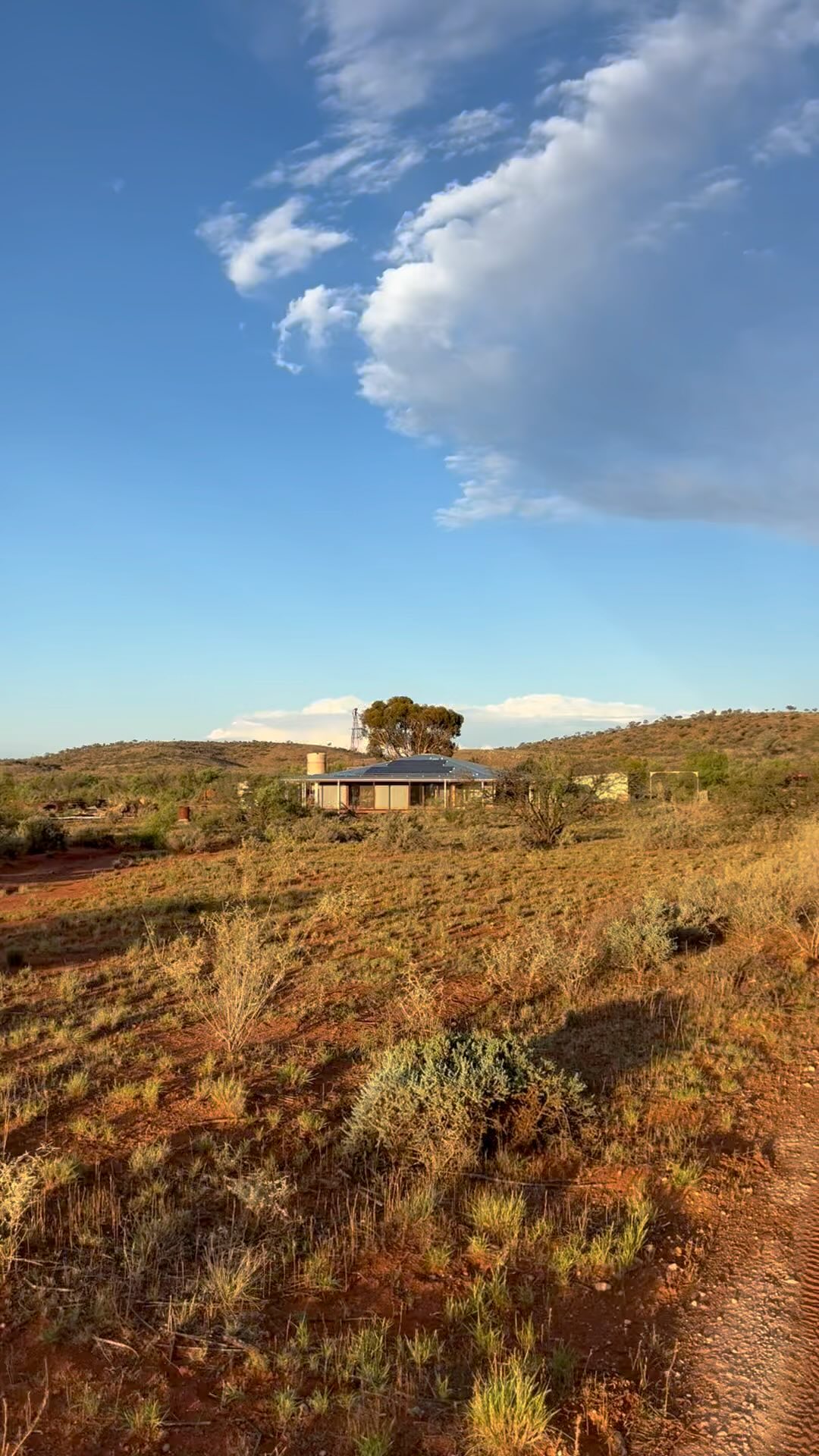 Photo of Outback Climate Smart Home under a big sky.